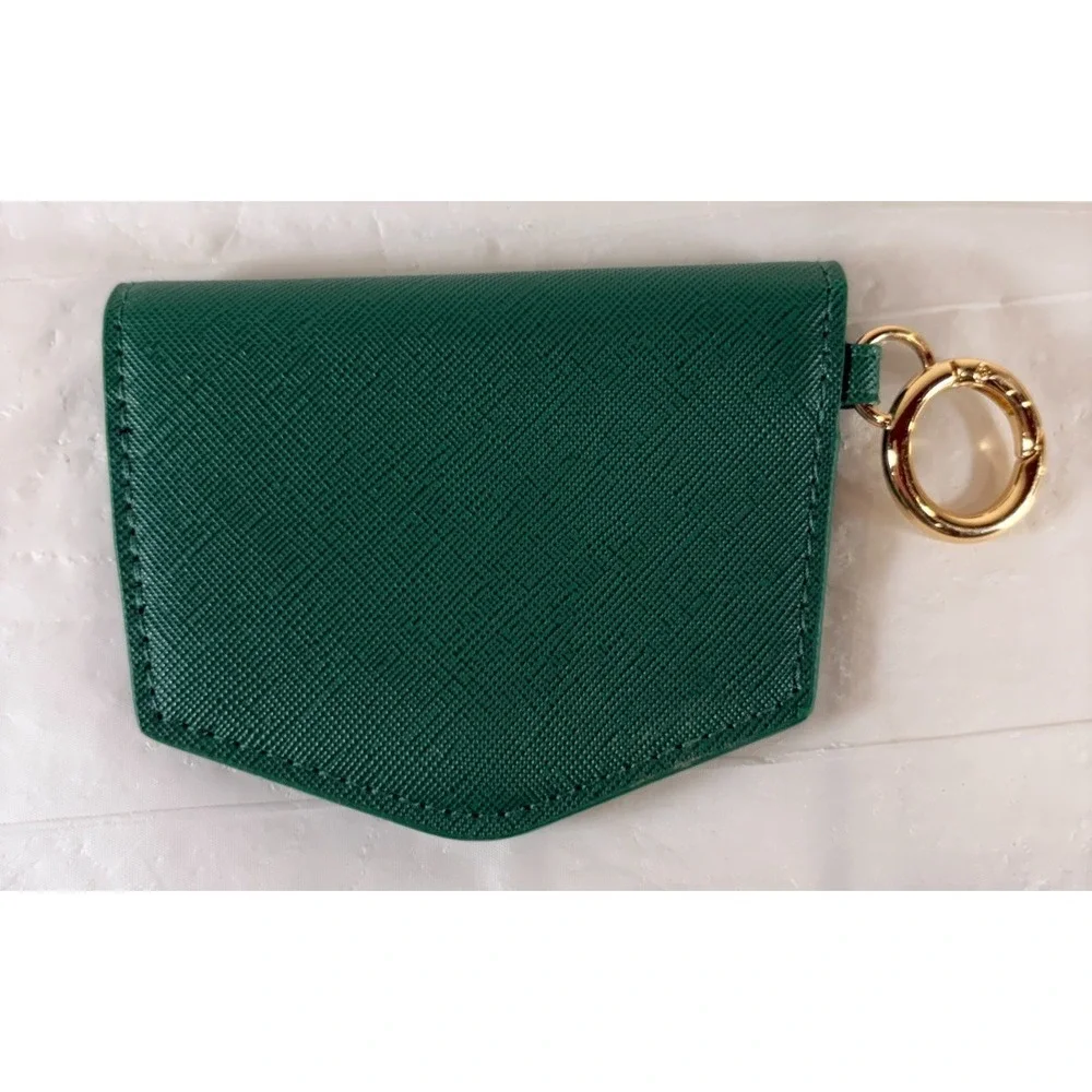 Kendra Scott Wallet‎ Keychain Ring Coin Purse - Kelly Hunter Green